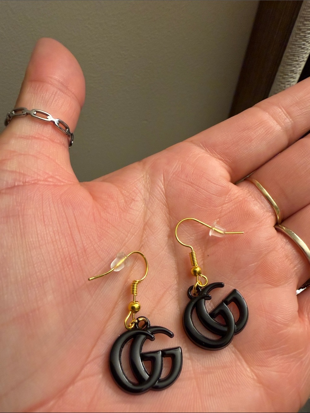 Black Gucci Earrings - Picture 3 of 4